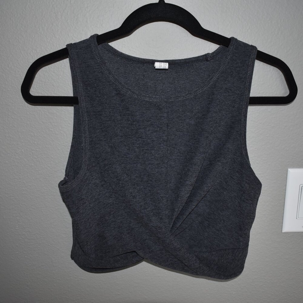 Yogalicious Workout Tank, M, Gray